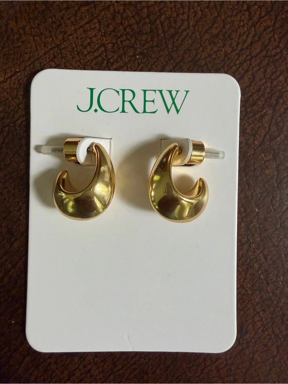 NWT J.Crew Sculptural Hoop Stud Earrings